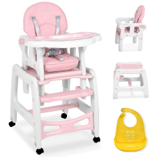Ricokids Sinco 5in1 Etetőszék asztallal - rózsaszín etetőszék