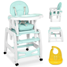 Ricokids Sinco 5in1 Etetőszék asztallal - türkiz etetőszék