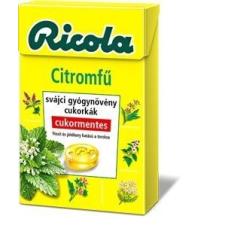 Ricola Citromfű gyógynövényes cukorka 40g gyógyhatású készítmény