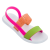 Rider R1 Sandal női szandál - fehér/rózsaszín