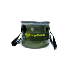 RidgeMonkey Perspective Collapsible átlátszó vödör - 10L horgászkiegészítő