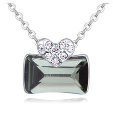 Ridikül- szürke- Swarovski kristályos nyaklánc nyaklánc