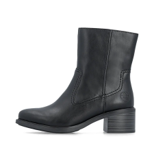 Rieker 74170 00 női bokacsizma, klasszikus fazonú, elegáns női csizma, bakancs