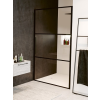  RIHO GRID GB101 zuhanyajtó 100x200cm - FEKETE keretes