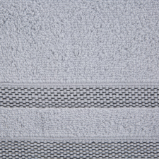  Riki csíkos pamut törölköző Ezüst 50x90 cm lakástextília