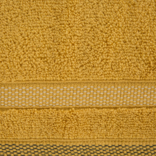  Riki csíkos pamut törölköző Mustársárga 70x140 cm lakástextília