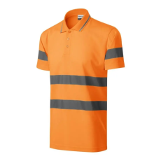 Rimeck 2V9 HV Runway galléros unisex póló fluoreszkáló narancssárga színben