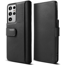 Ringke Folio Signature+ pénztárca tok Samsung Galaxy S21 Ultra készülékhez, fekete tok és táska