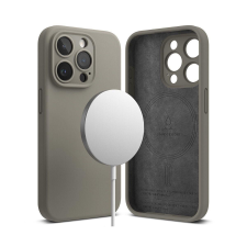 Ringke iPhone 15 Pro Silicone mágneses tok, szürke tok és táska