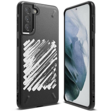 Ringke Onyx Design Tartós TPU tok Samsung Galaxy S21 + 5G (S21 Plus 5G) fekete (Paint) (OXAP0054) tok és táska