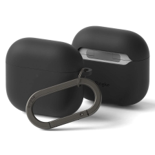 Ringke Silicone tok AirPods 4 - fekete fülhallgató, fejhallgató tok