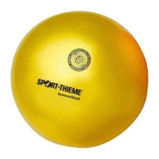  Ritmikus gimnasztika versenylabda, magasfényű, 19 cm,420g - sárga fitness labda