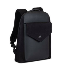 RivaCase Notebook hátizsák, 14, RIVACASE Cardiff Canvas 8524, fekete (NTRC8524B) számítógéptáska