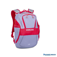 RivaCase Notebook hátizsák, 15,6", 20L, RIVACASE "5225 Mercantour", szürke-piros számítógéptáska