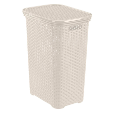 Rival rattan szennyestartó fehér 60 liter bútor