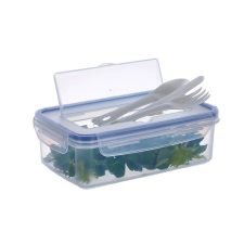Rival To go zárható hordozható ételtároló doboz integrált evőeszközökkel 1,2 l konyhai eszköz