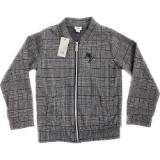 RIVER ISLAND kockás bomber pulóver - 116 (ÚJ)