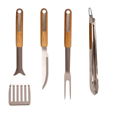 RIWALL PRO RBBQ 4W SET 4-részes prémium rozsdamentes acél grilleszköz készlet (RACC00132) barkácsgép tartozék