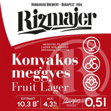  RIZMAJER KONYAKOS- MEGGYES SÖRMIX 0,5 L (4.3 %) sör