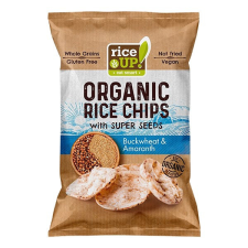 Rizschips RICE UP Bio hajdinával és amaránttal 25g előétel és snack
