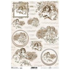  Rizspapír - angyalok dekorációs kellék