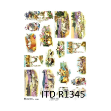  Rizspapír - húsvéti képek dekorációs kellék