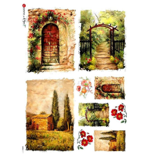  Rizspapír - kapuk dekorációs kellék