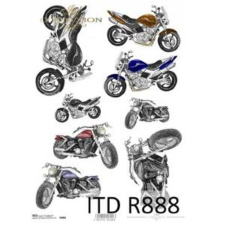  Rizspapír - motorok dekorációs kellék