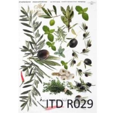  Rizspapír - olívák dekorációs kellék