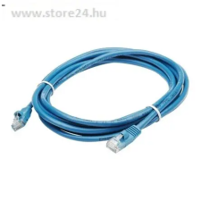  RJ45 CAT6 UTP M/M adatkábel 1m LSOH kék kábel és adapter
