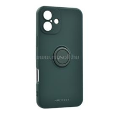 ROAR AMBER szilikon telefonvédő (tartógyűrű, mágneses, kameravédő) SÖTÉTZÖLD (GP-160008) tok és táska