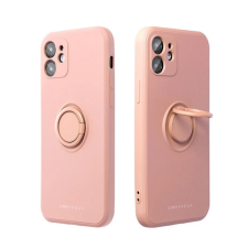 ROAR AMBER szilikon telefonvédő (telefontartó gyűrű, beépített fémlemez, kamera védelem) RÓZSASZÍN tok és táska
