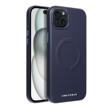 ROAR Leather Mag tok - iPhone 15 Plus tengerészkék színben tok és táska