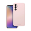 ROAR Samsung Galaxy A54 5G prémium szilikon tok velúr béléssel, világos rózsaszín