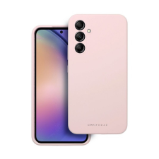 ROAR Samsung Galaxy A54 5G prémium szilikon tok velúr béléssel, világos rózsaszín tok és táska
