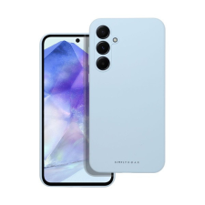 ROAR Samsung Galaxy A55 5G prémium szilikon tok velúr béléssel, világoskék tok és táska