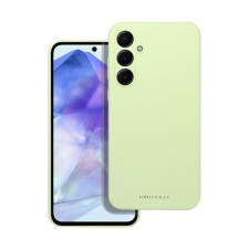 ROAR Samsung Galaxy A55 5G prémium szilikon tok velúr béléssel, világoszöld tok és táska