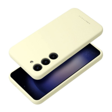 ROAR Xiaomi Redmi 14C prémium szilikon tok velúr béléssel, világos sárga tok és táska