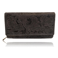  ROBERTO NŐI BŐR PÉNZTÁRCA DOMBORNYOMOTT MINTÁS – NAVY BLUE- pénztárca