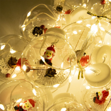 Robi Karácsonyi LED fényfüzér Mikulással, 150 LED, meleg fehér / 3 méter karácsonyfa izzósor