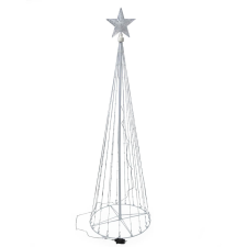 Robi Ledes karácsonyfa fém vázzal - 226 LED, hideg fehér / 120 cm karácsonyfa izzósor