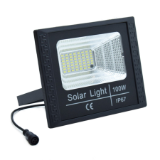 Robi Napelemes kültéri reflektor, IP67 védelemmel, távirányítóval - 100W kültéri világítás