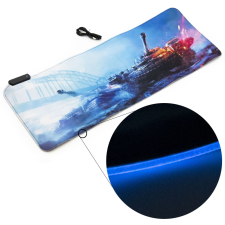 Robi RGB-fényes gamer egérpad háborús tematikával egérpad