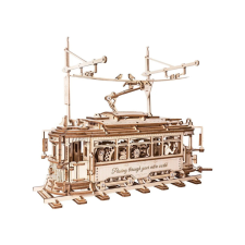 Robotime 3D Fa mechanikus puzzle Villamos fajáték
