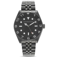 ROCCOBAROCCO RoccoBarocco férfi karóra, fekete, rozsdamentes acél, 40 mm, WR50 karóra
