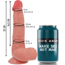 ROCK ARMY ROCKARMY - FOLYÉKONY SZILIKON RANGER 22 CM -O- 3.6 CM műpénisz, dildó