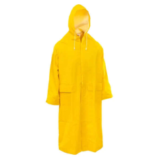 Rock RAINFALL-Y-M méret Hosszú PVC munkavédelmi esőkabát Sárga színben