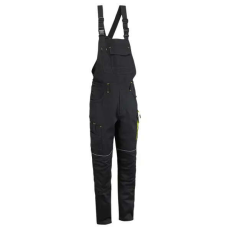 Rock RS_COMFORT-BP-B COMFORTOS fekete-fluoreszcens sárga munkavédelmi mellesnadrág