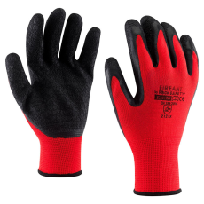 Rock Safety GLK+NP tenyérmártott, latex, piros kesztyű (9-es méret)
