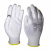 Rock Safety Set 12 manusi de protectie, tricotate din poliester alb cu palma acoperita cu PU, versiune economica, marimea 10
